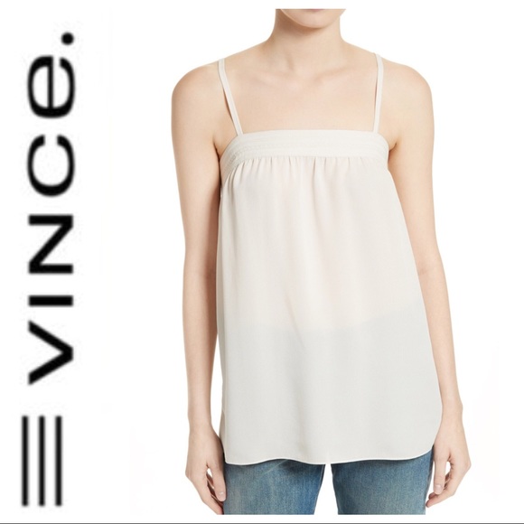 Vince Tops - VINCE CREAM SILK CAMISOLE XS